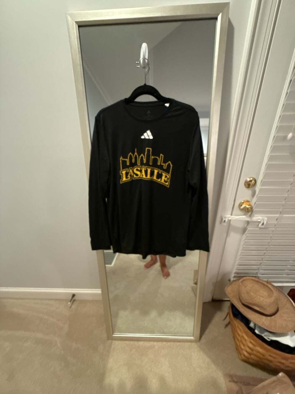 Adidas Nashville SC M LS Pregame Size M Black Long Sleeve T-Shirt